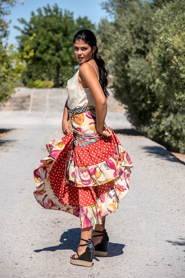 Falda Pareo Roja