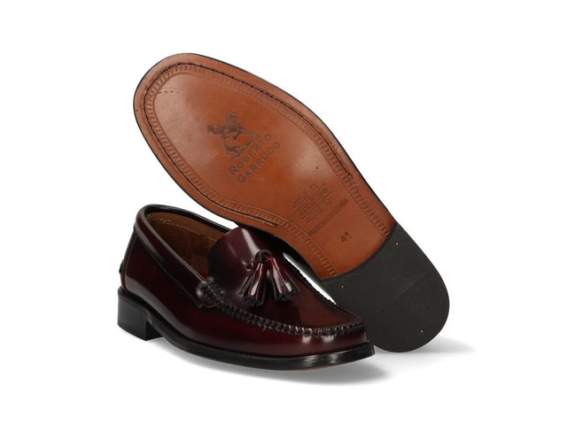 Mocasín Borlas Burdeos