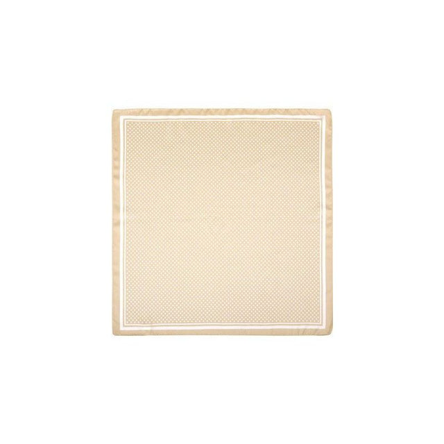 Beige Scarf with Polka Dots
