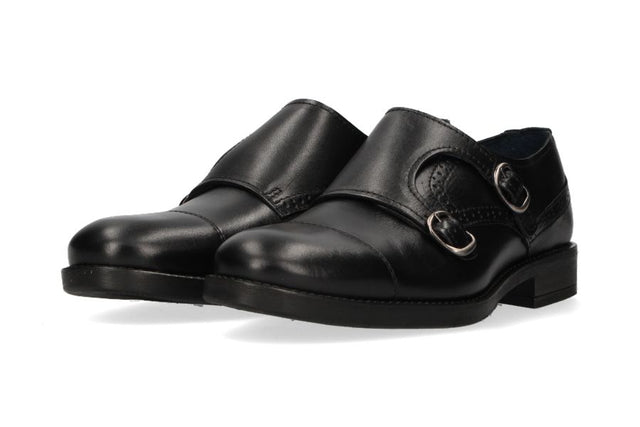 Two Buckles Black Chopped Top