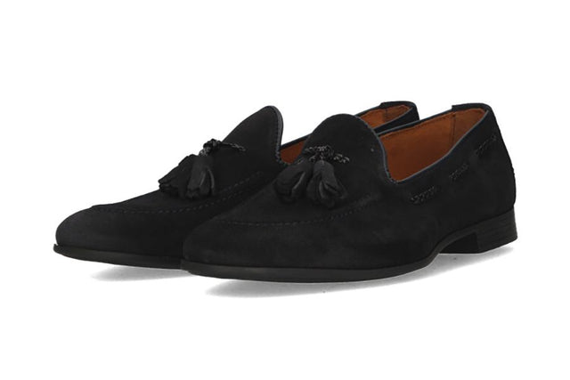 Blue Suede Tassel Shoe