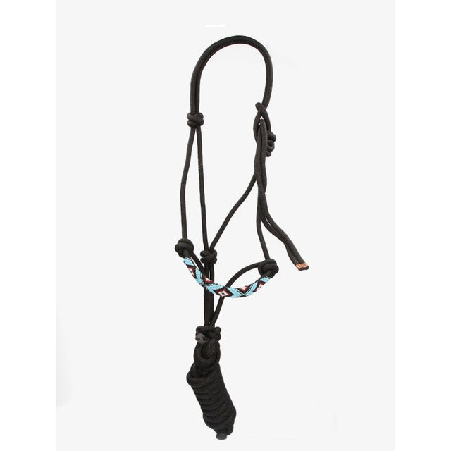 Rope Halter with Black Lead Rope