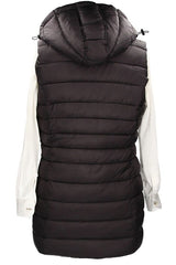 Chaleco Largo Acolchado Negro
