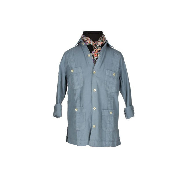 Camisa Cubana Niño Índigo