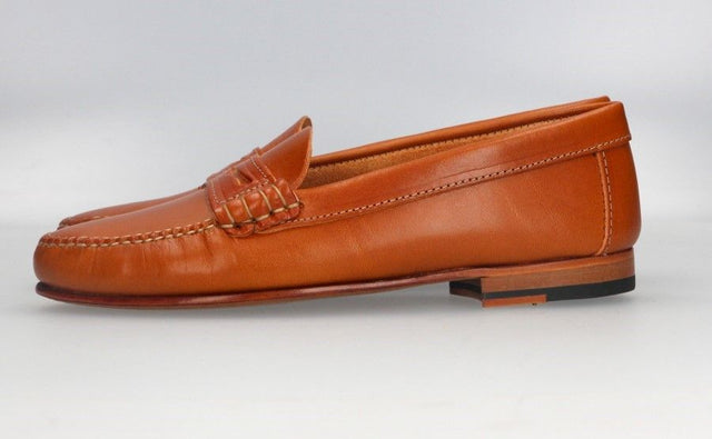 Mocasín con Antifaz Vaqueta Natural