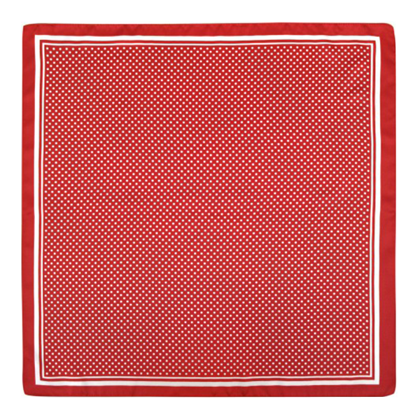 Red Scarf with Polka Dots