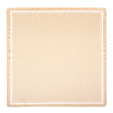 Écharpe beige à pois