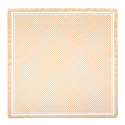 Beige Scarf with Polka Dots