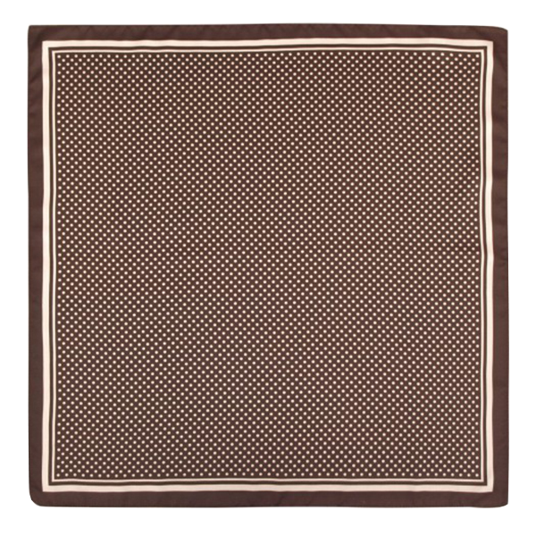 Brown Polka Dot Scarf