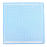 Écharpe bleu clair à pois