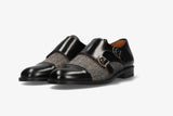 Two Buckles Antik Black-Gray Herringbone Top