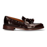 Copete Bordón Adorno Borlas Cuero