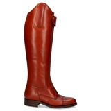 BOTA DE POLO CUERO NATURAL OSCURO PISO DE GOMA
