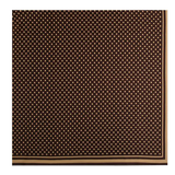 Écharpe à pois marron