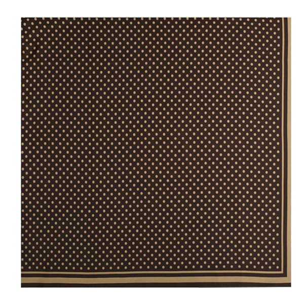 Écharpe à pois marron