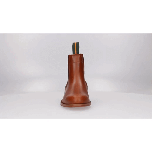 Valverde del Camino short boot with pleated gussets