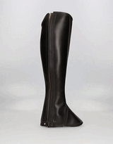 Guêtre de travail en cuir de veau noir