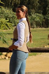 Chaleco Diana Antelina Beige