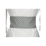 Fajín Gris Lunar Blanco