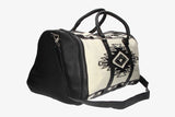 Bolso de Viaje Negro con Estampado Étnico