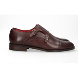 Zapato Doble Hebilla Marrón