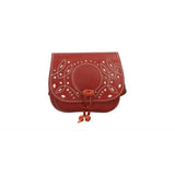 Rociero Girl's Dark Leather Bag