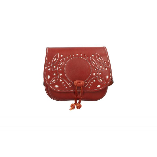 Rociero Girl's Dark Leather Bag