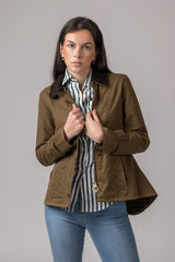 Chaqueta Encerada Ambre Camel