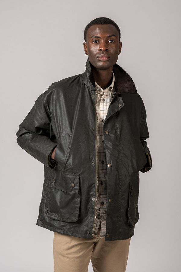 Chaqueta Encerada Burley Verde