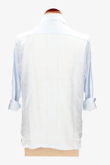 Camisa guayabera lino celeste