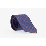 Corbata Azul Cachemir Rojo