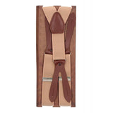 Tirantes elástico liso beige 30 mm