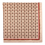 Écharpe beige à imprimé cheval