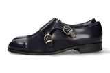 Two Buckles Antik Blue-Blue Suede Tuft