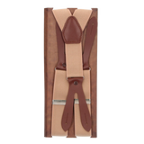 Bretelles élastiques lisses beiges 30 mm