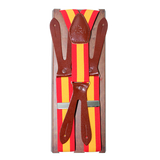Bretelles élastiques avec drapeau espagnol, 30 mm
