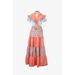 Poppy Set in Salmon Combined with Flowers