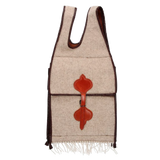 Sacoche en laine beige