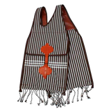 Sacoche en toile marron