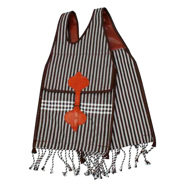 Sacoche en toile marron