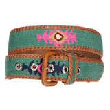 CINTURON VERDE AGUA NAIF