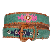 CINTURON VERDE AGUA NAIF