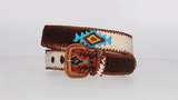 BROWN-BEIGE BELT