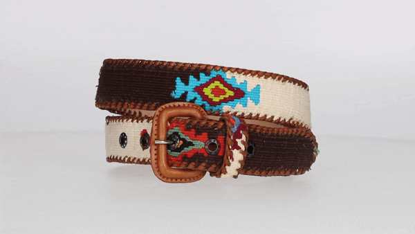 BROWN-BEIGE BELT