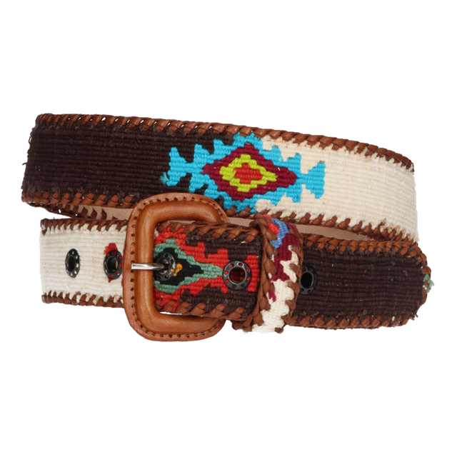 BROWN-BEIGE BELT