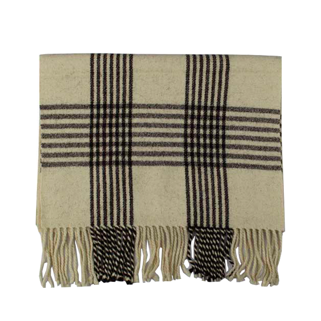 Manta Estribera de Lana Sin Bolsillo Endrinal