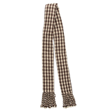 Manta Estribera Cosida Cuadritos Marrón