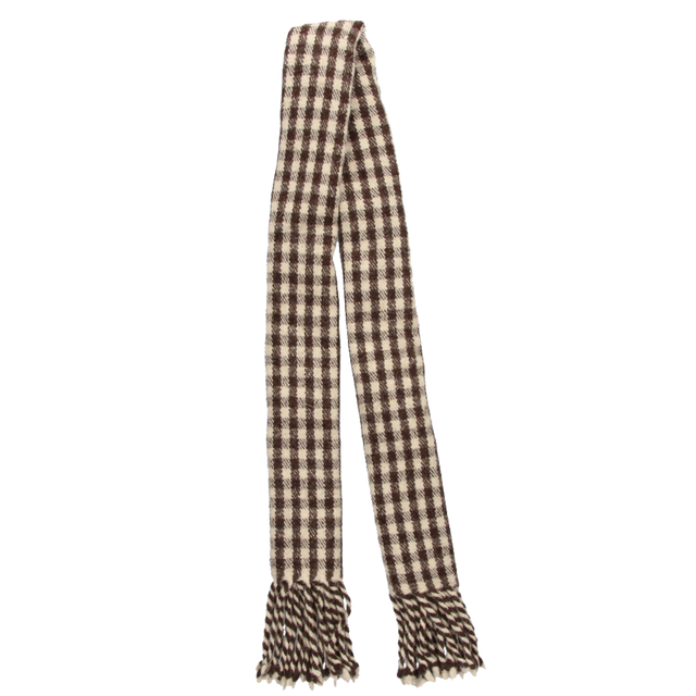 Manta Estribera Cosida Cuadritos Marrón