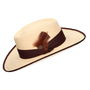 SOMBRERO GAMBLER NATURAL CINTA SAFARI MARRÓN