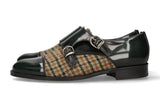 Two Buckles Antik Green-Green Houndstooth Tuft